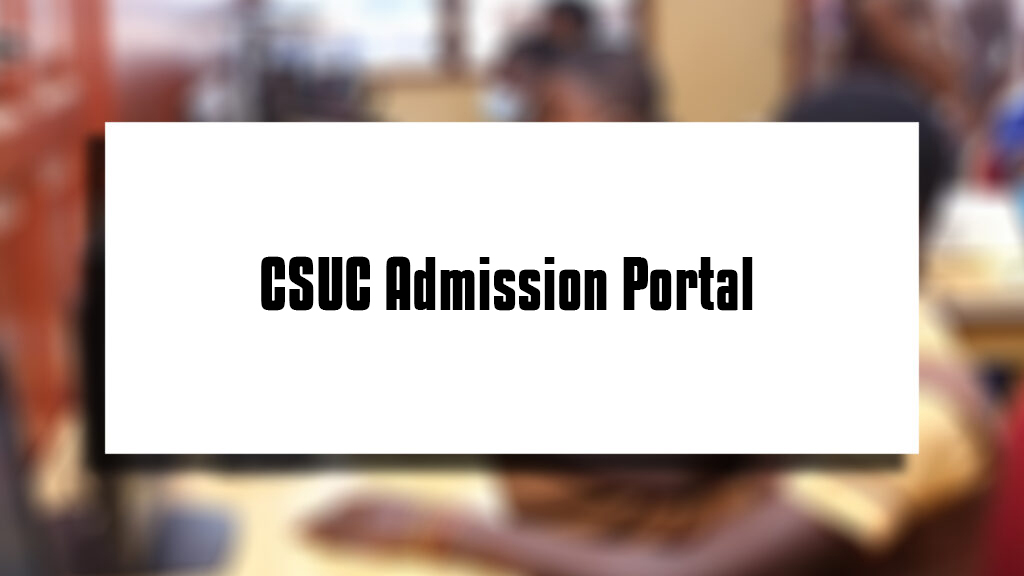 CSUC Admission Portal Login